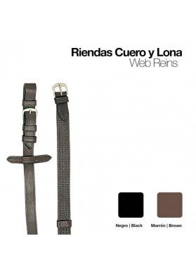 RIENDAS CUERO LONA 1805