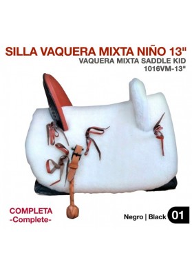 Silla Vaquera Mixta Niño Completa 13" (32 cm.)