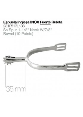 ESPUELA INGLESA INOX FUERTE RULETA 2310513LR-38