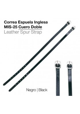 CORREA ESPUELA INGLESA MIS-25 CUERO DOBLE