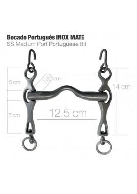 BOCADO PORTUGUÉS 2D INOX MATE 12.5cm