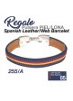 REGALO PULSERA PIEL/LONA 255/A AZUL ESPAÑA