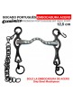 BOCADO PORTUGUÉS EMBOCADURA ACERO PIERNA NEGRA 12.5cm