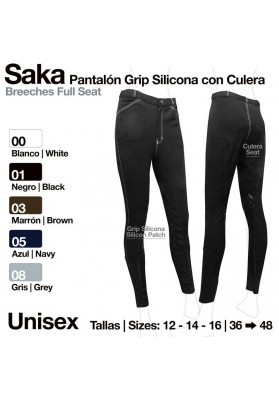Pantalón Grip Silicona Saka Culera