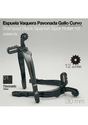 ESPUELA VAQUERA GALLO CURVO PAVONADO 258991SI