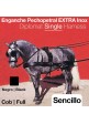 ENGANCHE PECHOPETRAL EXTRA INOX SENCILLO NEGRO