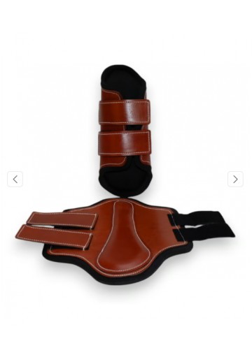 Protector delantero de cuero con neopreno