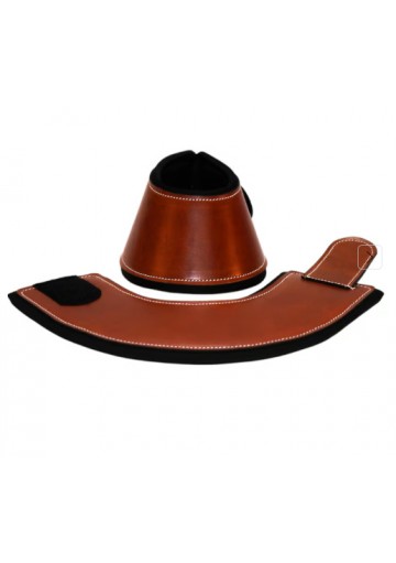 Campana abierta de cuero
