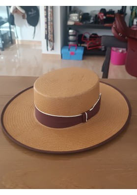 SOMBRERO CAÑERO FIBRA NATURAL PAPEL NDJ MEDIO LAZO