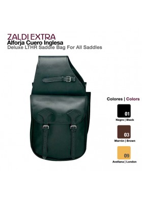 ALFORJA CUERO ZALDI EXTRA INGLESA