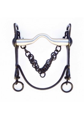 BOCADO VAQUERO EMBOCADURA INOX SUAVE BARRA CURVA