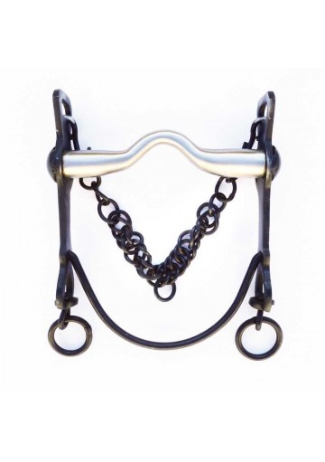 BOCADO VAQUERO EMBOCADURA INOX SUAVE BARRA CURVA
