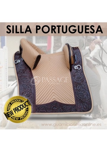 SILLA PORTUGUESA AZSH789 BEIG/MARRÓN