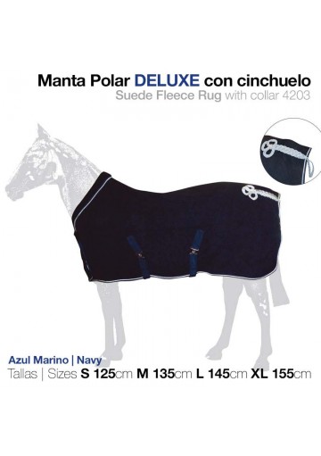 MANTA POLAR DELUXE CON CINCHUELO