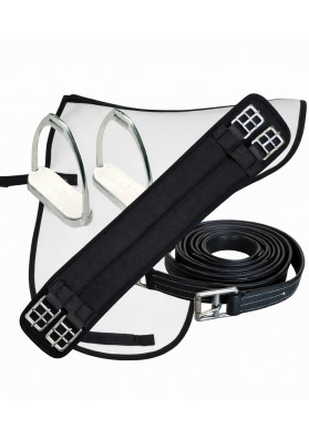 KIT DOMA: Cincha neopreno, Aciones, Estribos y Sudadero PVC