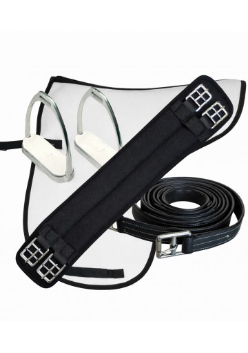KIT DOMA: Cincha neopreno, Aciones, Estribos y Sudadero PVC