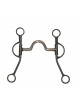 Bocado Natowa En Metal Negro Con Puente Alto
