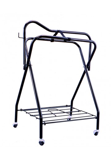 Portasilla Plegable Con Base De Cuatro Ruedas